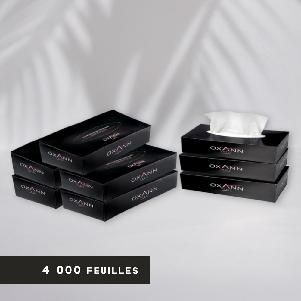 Mouchoirs professionnels 2 plis - 100 mouchoirs - Pure ouate - colis de 40 boites