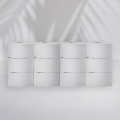 Papier hygiénique 2 plis Mini Jumbo - 200 m - Pure ouate - colis de 12 rouleaux