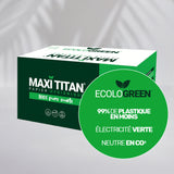 Papier hygiénique 2 plis Maxi Titan - 320 m - Pure ouate - colis de 6 rouleaux