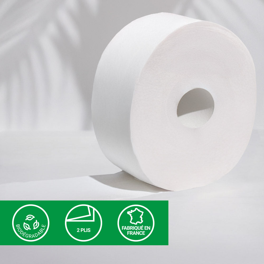 Papier hygiénique 2 plis Maxi Titan - 320 m - Pure ouate - colis de 6 rouleaux
