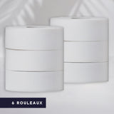 Papier hygiénique 2 plis Maxi Jumbo - 350 m - Pure ouate - colis de 6 rouleaux