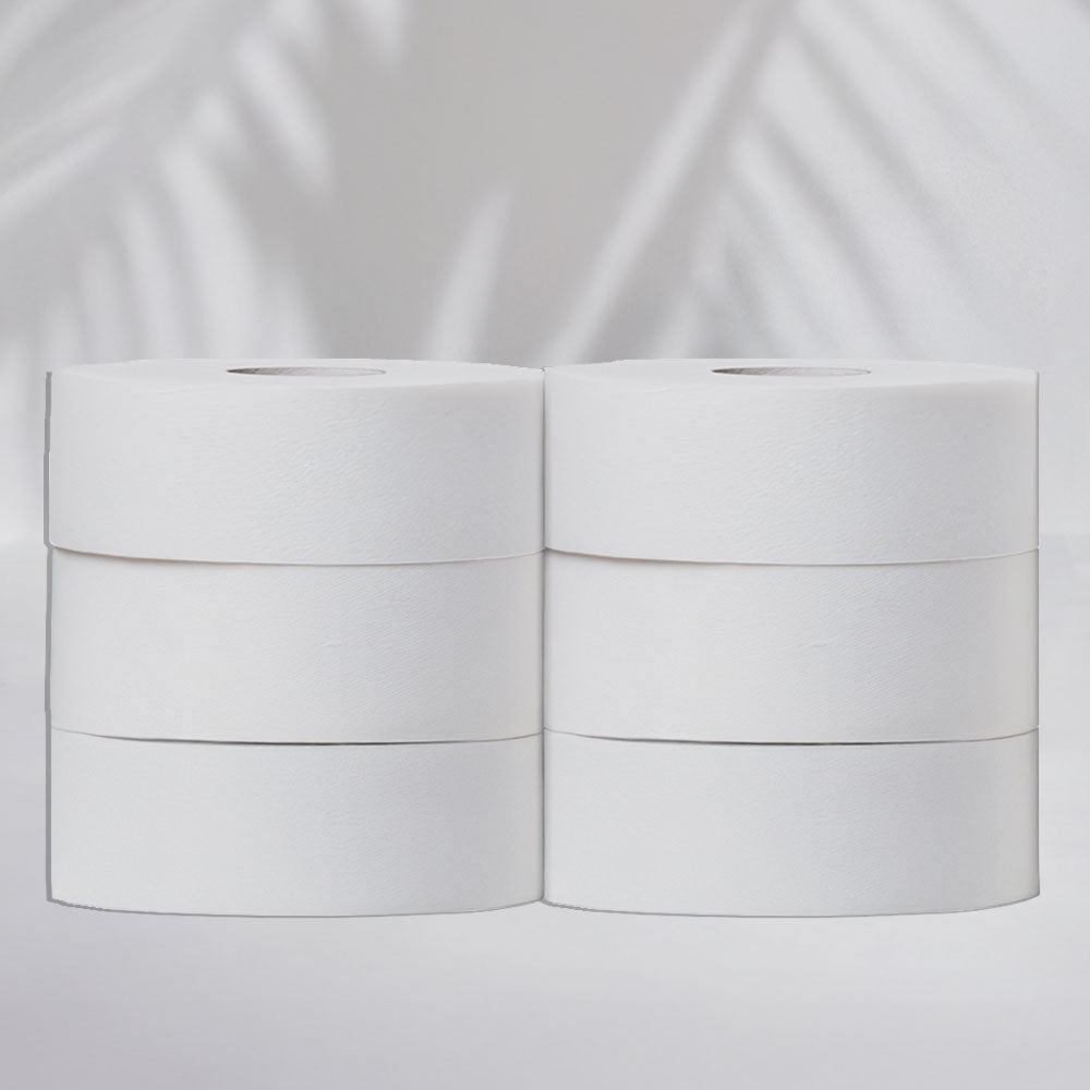 Papier hygiénique 2 plis Maxi Jumbo - 350 m - Pure ouate - colis de 6 rouleaux