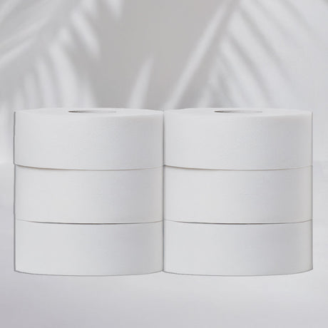 Papier hygiénique 2 plis Maxi Jumbo - 350 m - Pure ouate - colis de 6 rouleaux